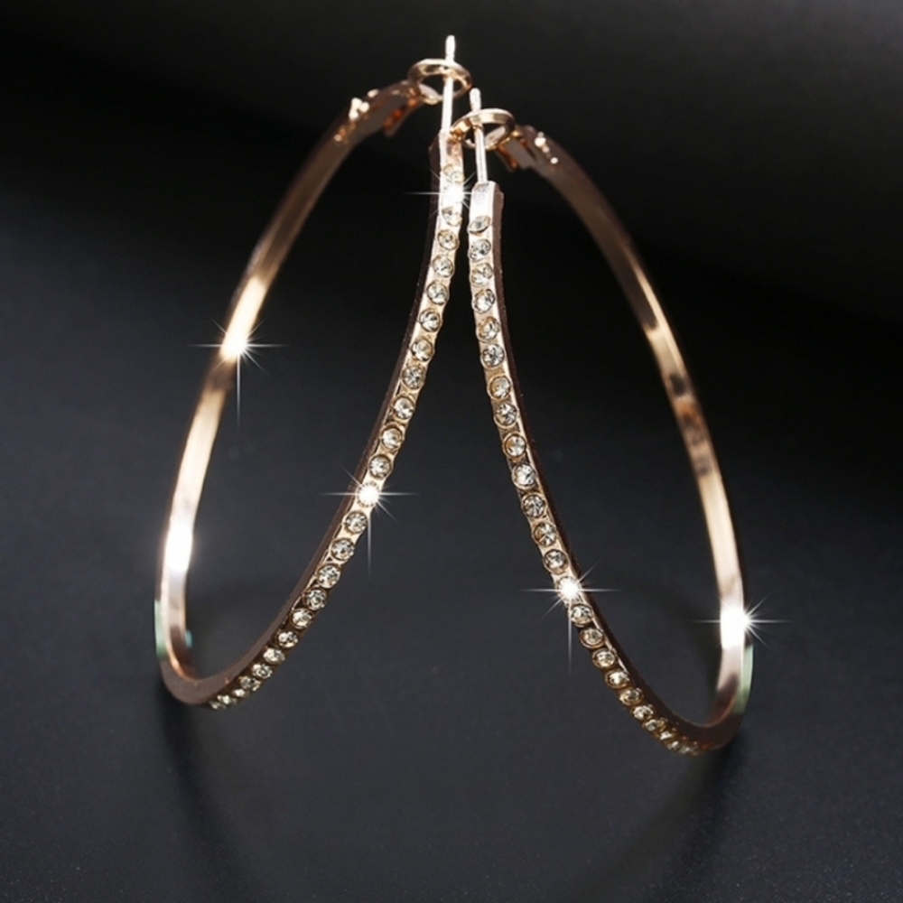 Rose Gold Hoop Earrings
